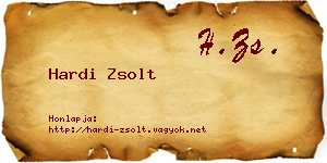 Hardi Zsolt névjegykártya